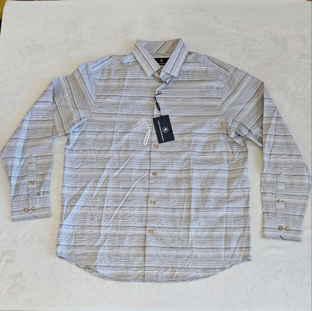 HSM HART SCHAFFNER MARX MEN'S SZ LARGE LONG SLEEVE SHIRT NEW